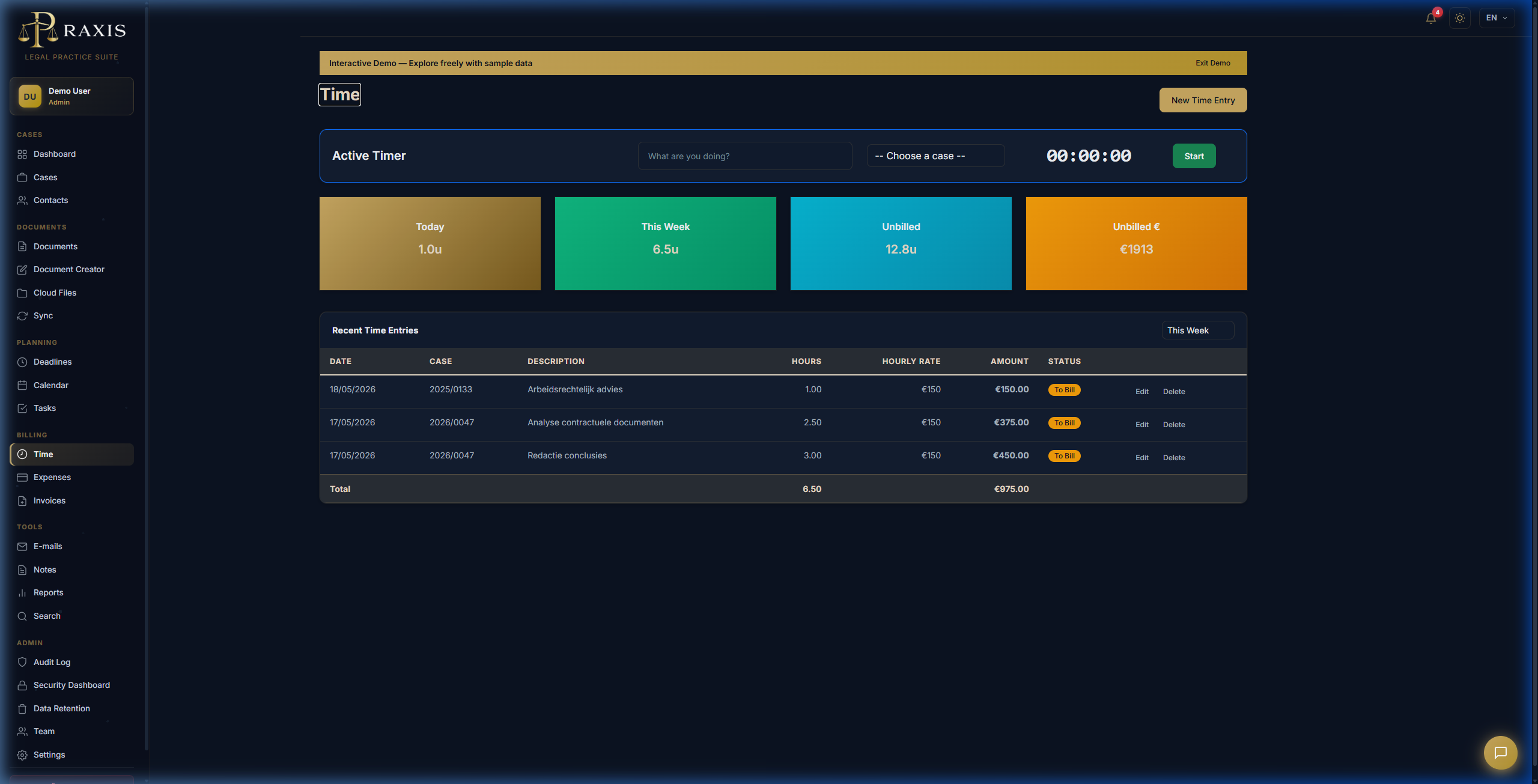 Time tracking